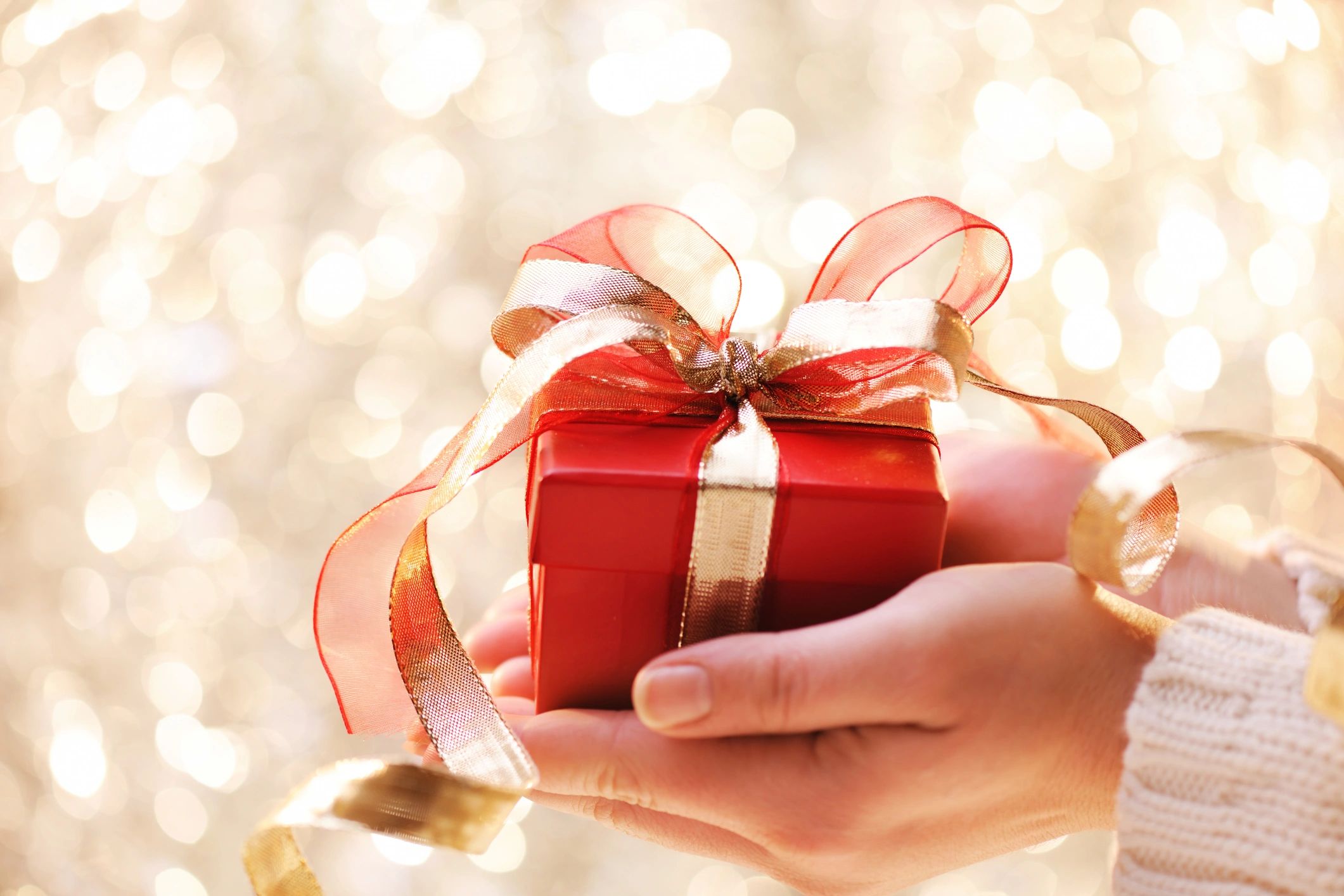 Giving a christmas present